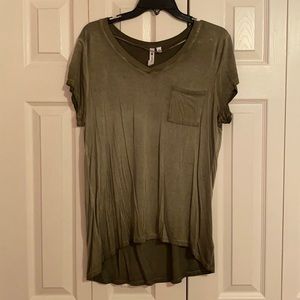 Green ombré short sleeve t-shirt